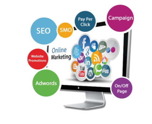 Best Digital Marketing Institute in Greater Noida | Why Choose LeLogix Illustration showing SEO, Google Ads, social media marketing, and online marketing services representing LeLogix Digital Marketing Institute in Greater Noida.